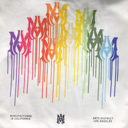 Moletom AMIRI Rainbow Drip Logo Hoodie