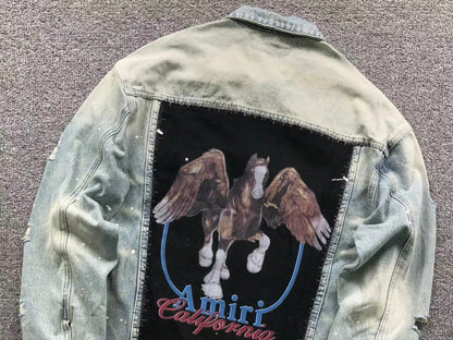 Jaqueta AMIRI Flying Horse Denim