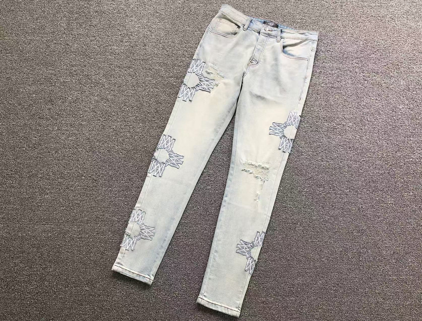 Calça AMIRI White Star Denim