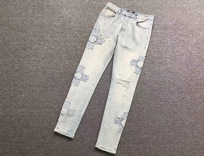 Calça AMIRI White Star Denim
