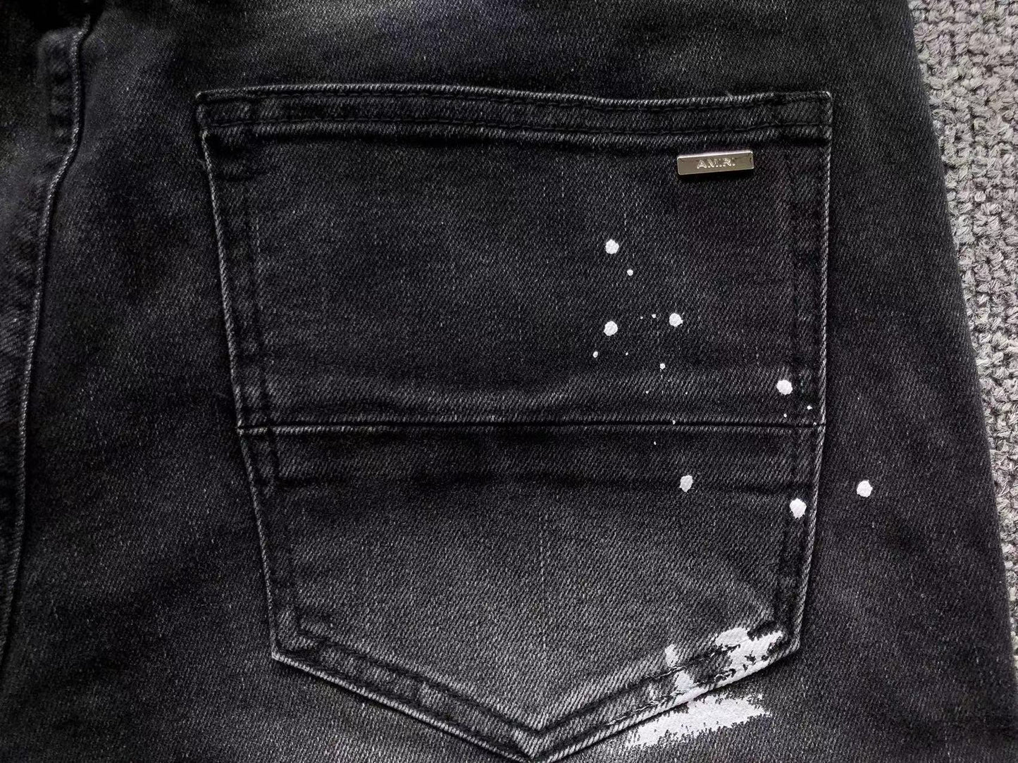 Calça AMIRI Paint Splatter Black