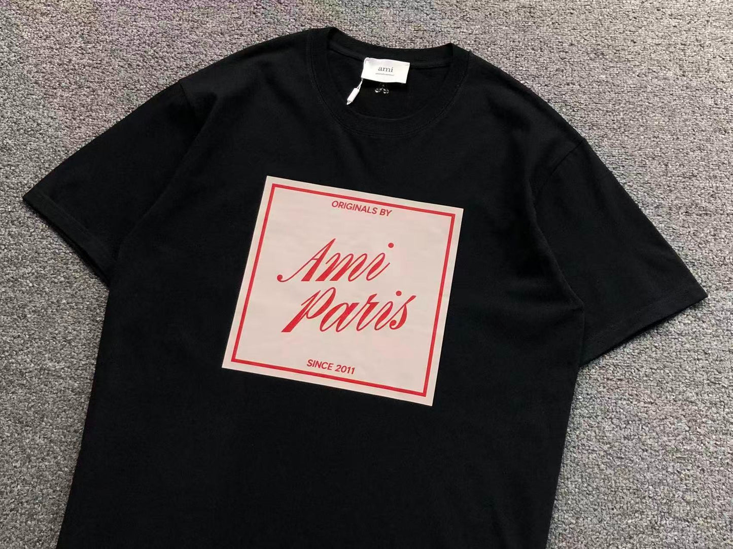 Camiseta AMI Paris Originals Box Logo Tee