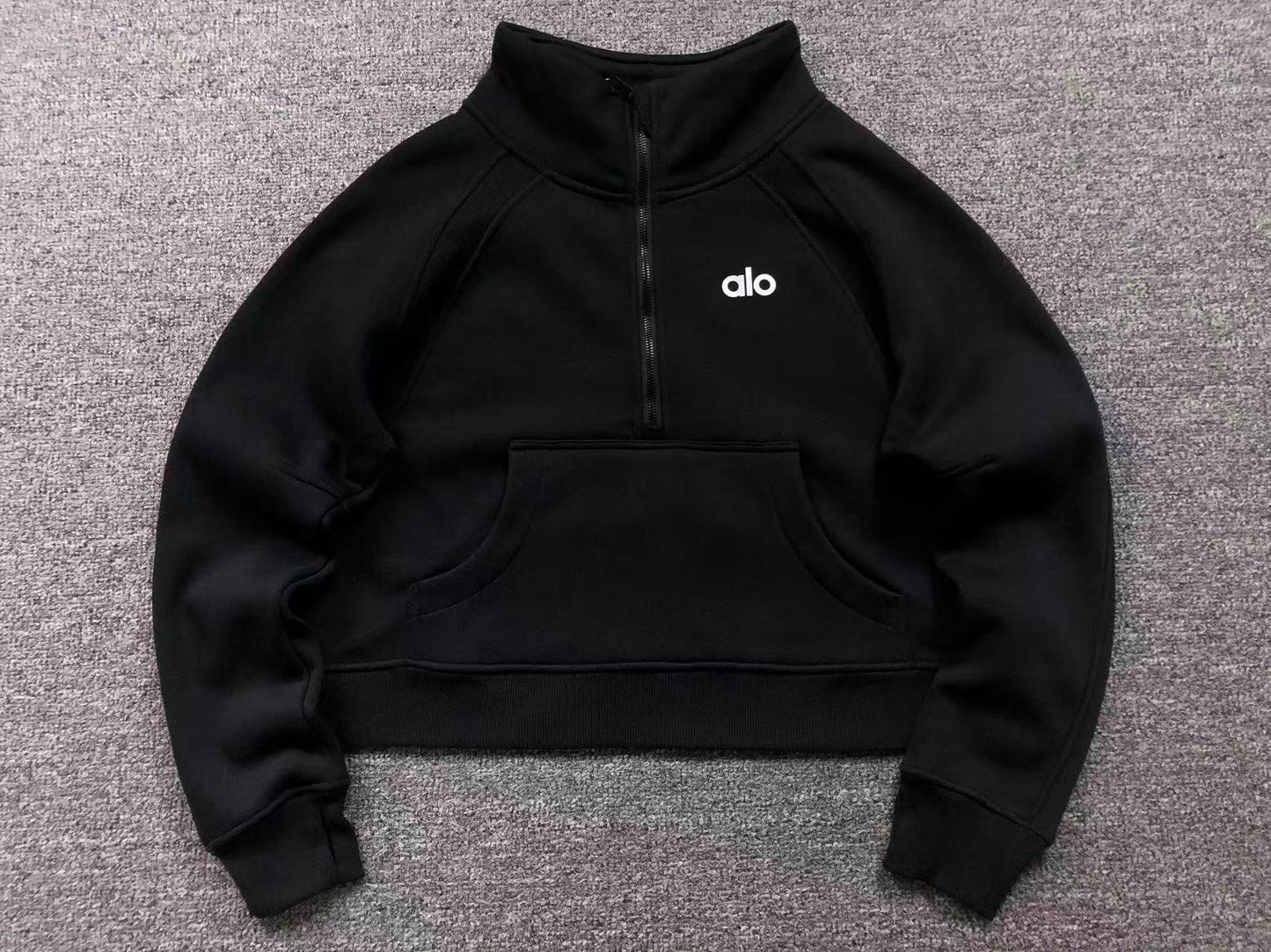 Conjunto Alo Moletom Jogger Half Zip Feminino
