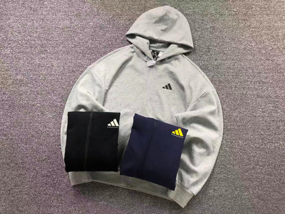 Moletom Adidas Basketball Back Logo Zip Hoodie