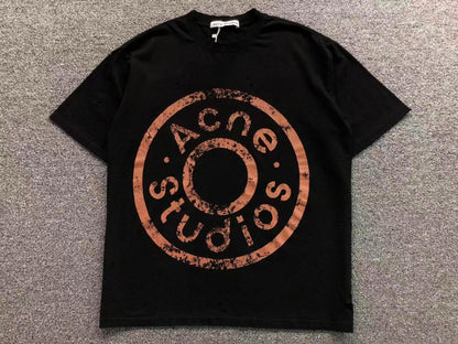 Camiseta Acne Studios Distressed Round Logo
