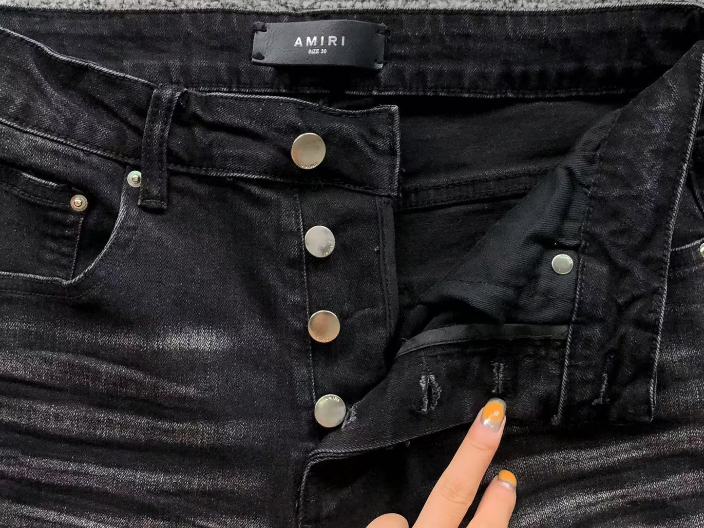 Calça AMIRI Stealth 22 Black Denim