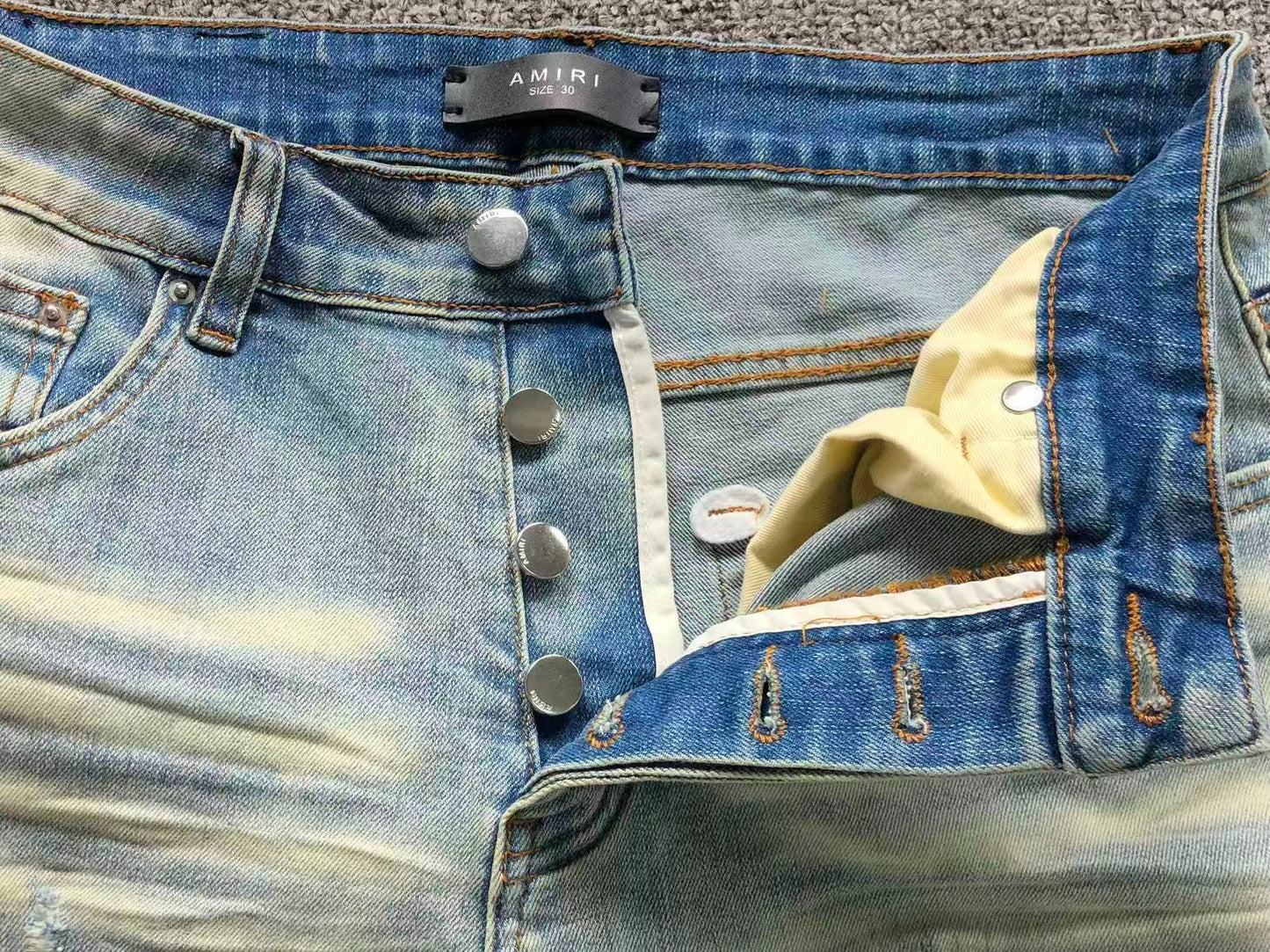 Bermuda Jeans AMIRI Ice Fade Distressed
