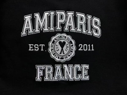 Moletom AMI Paris Logo Collegiate Crewneck