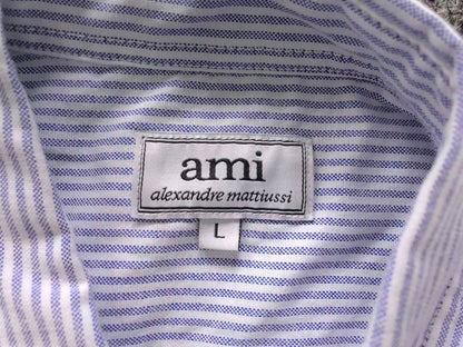 Camisa AMI Paris Striped Mini Heart Premium