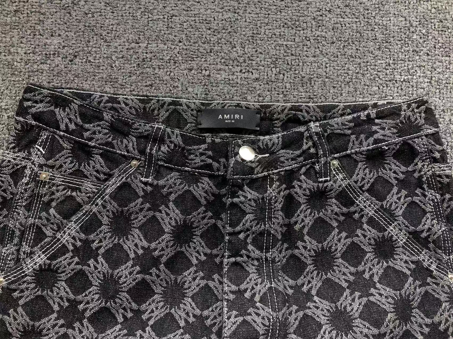 Calça AMIRI Monogram Cargo Denim