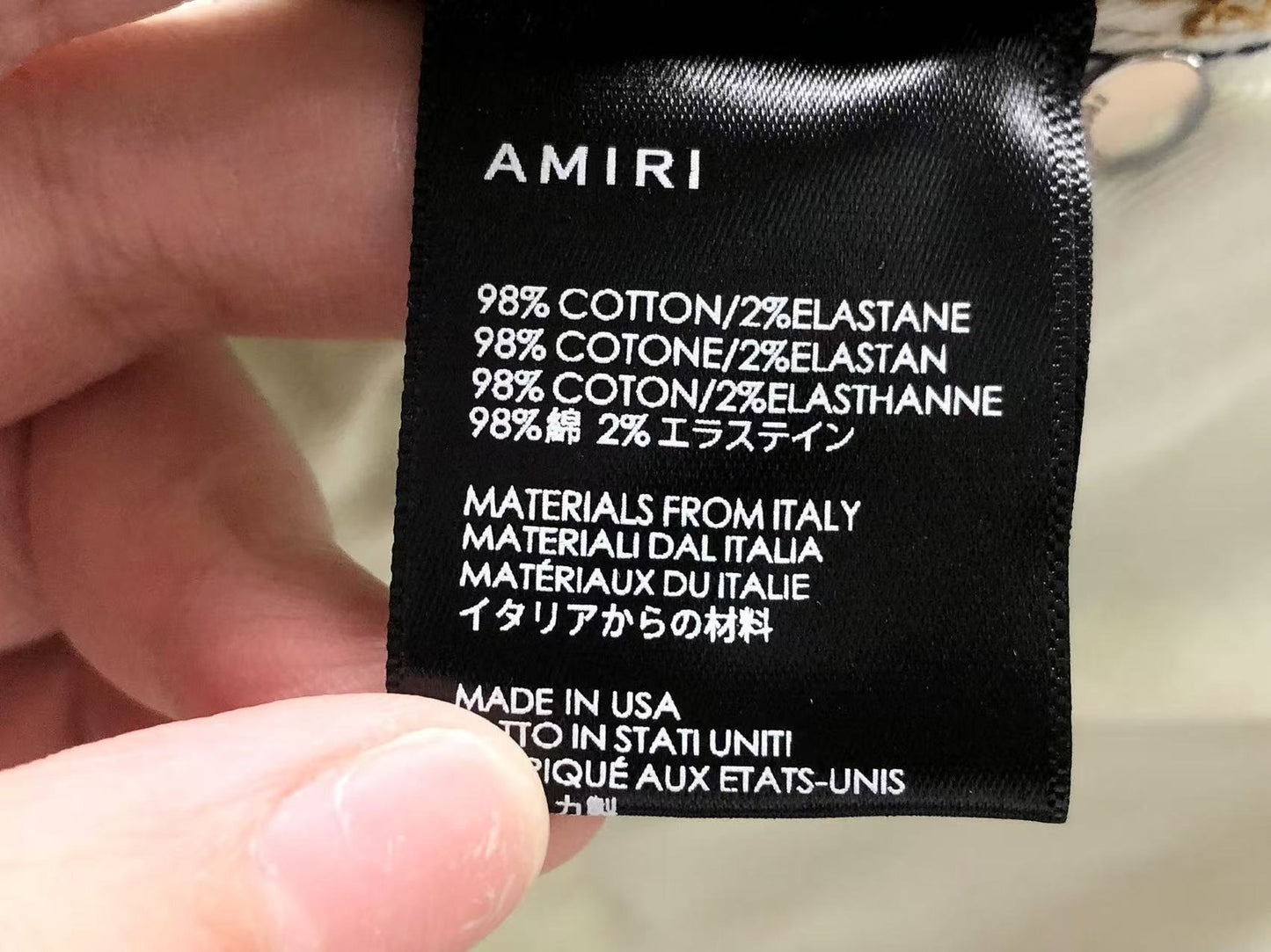 Calça AMIRI Star Patch Light Blue Denim