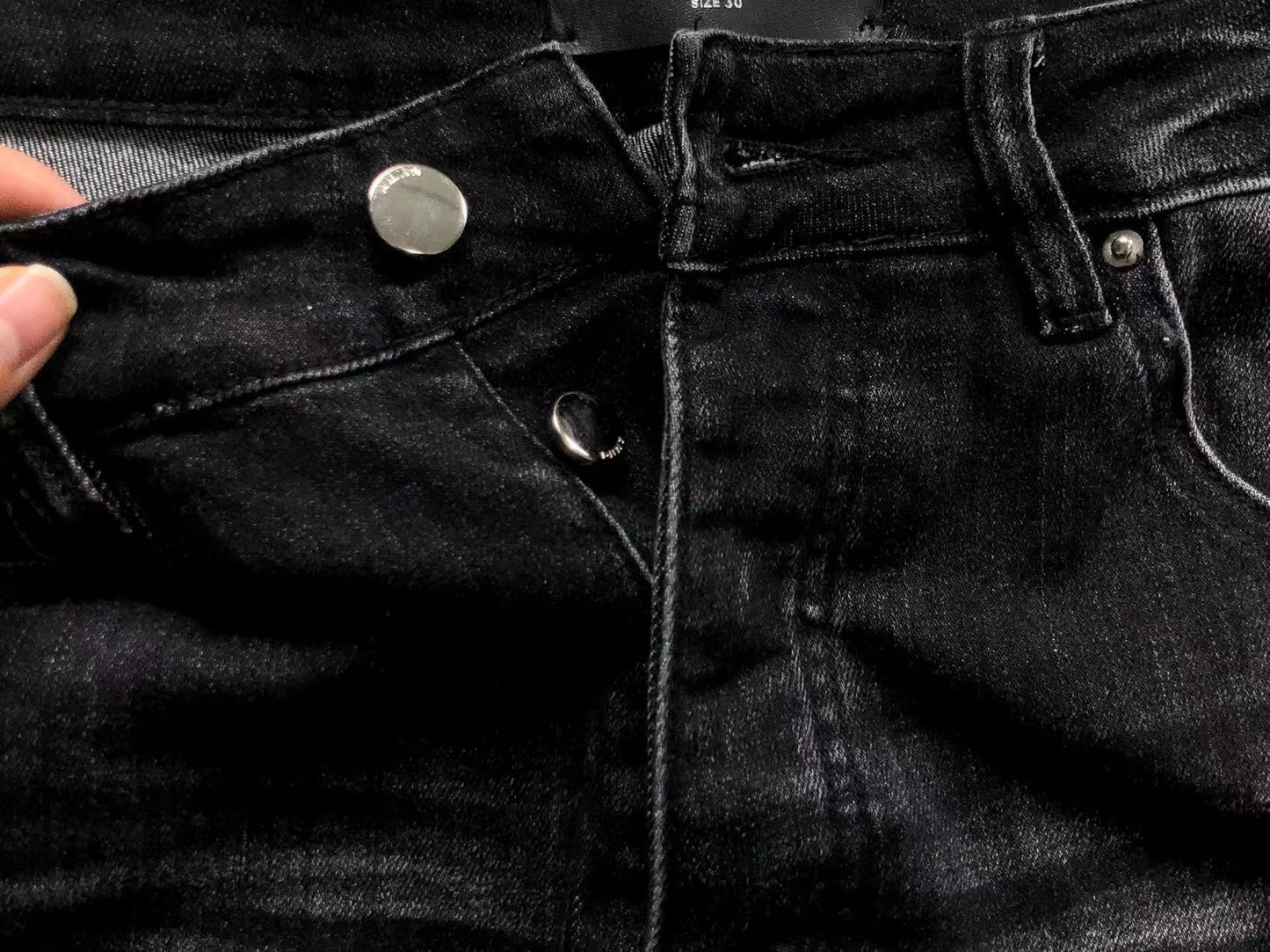 Calça Jeans AMIRI Distressed Black