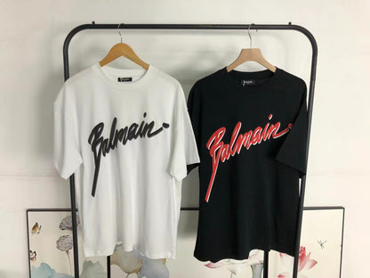 Camiseta Balmain Script Logo