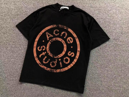 Camiseta Acne Studios Distressed Round Logo