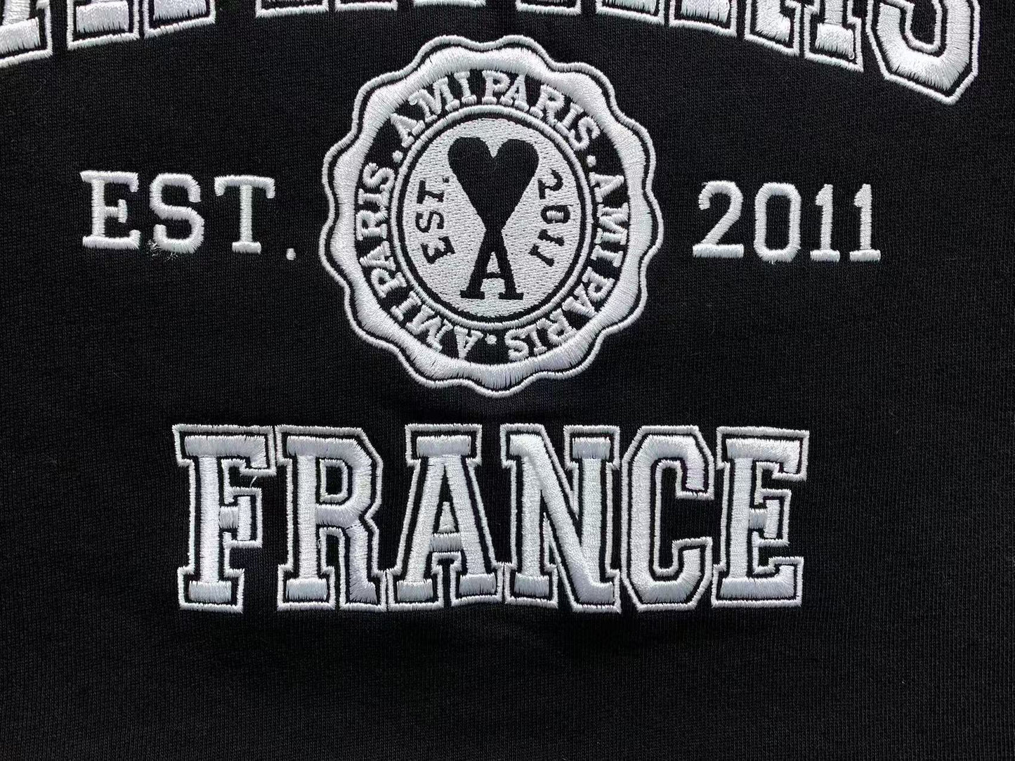 Moletom AMI Paris Logo Collegiate Crewneck