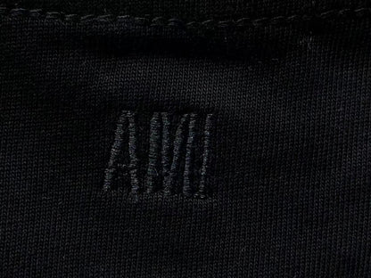 Camiseta AMI Paris Mini Heart Logo Contrast Tee