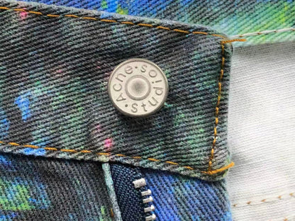 Calça Acne Studios Abstract Paint Denim