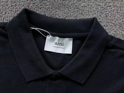 Camisa Polo AMI Paris Big Logo Patch