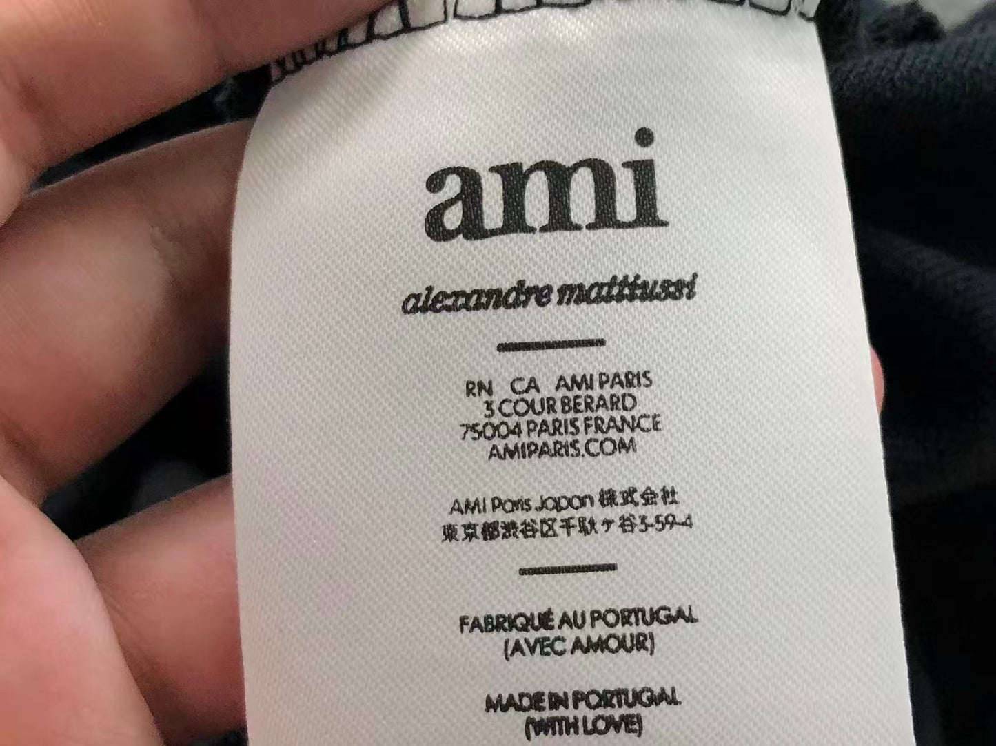 Camiseta Polo AMI Paris Logo Coração Bordado