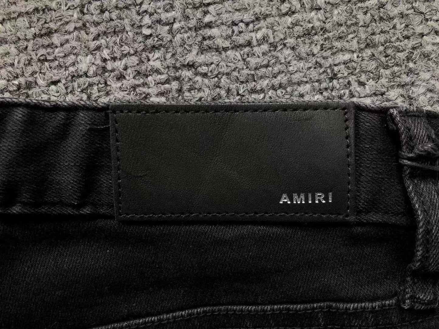 Calça AMIRI Paint Drip Light Wash