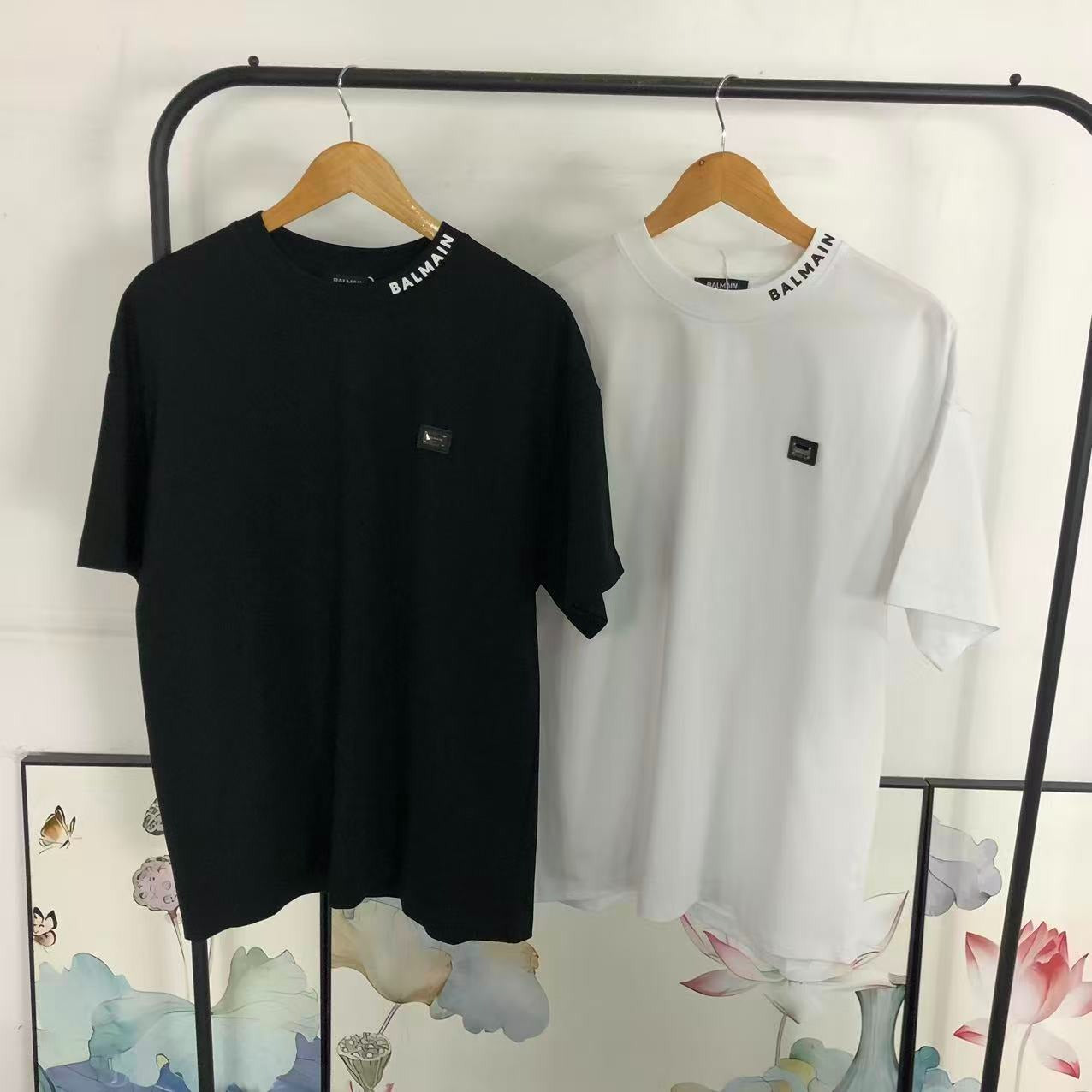 Camiseta Balmain Paris Logo Premium