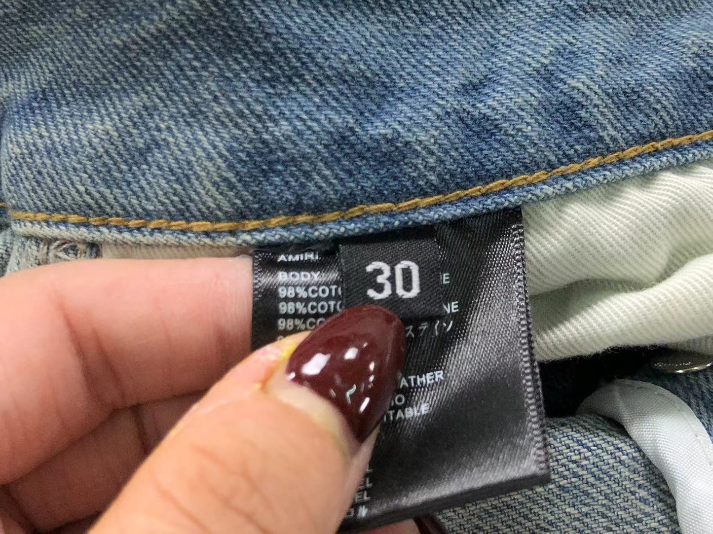 Calça AMIRI Dirty Wash Carpenter Jeans