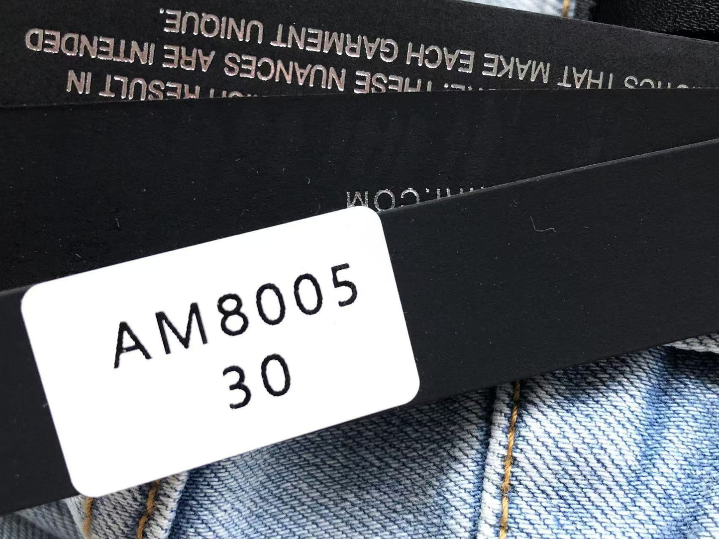 Calça AMIRI Star Patch Light Blue Denim