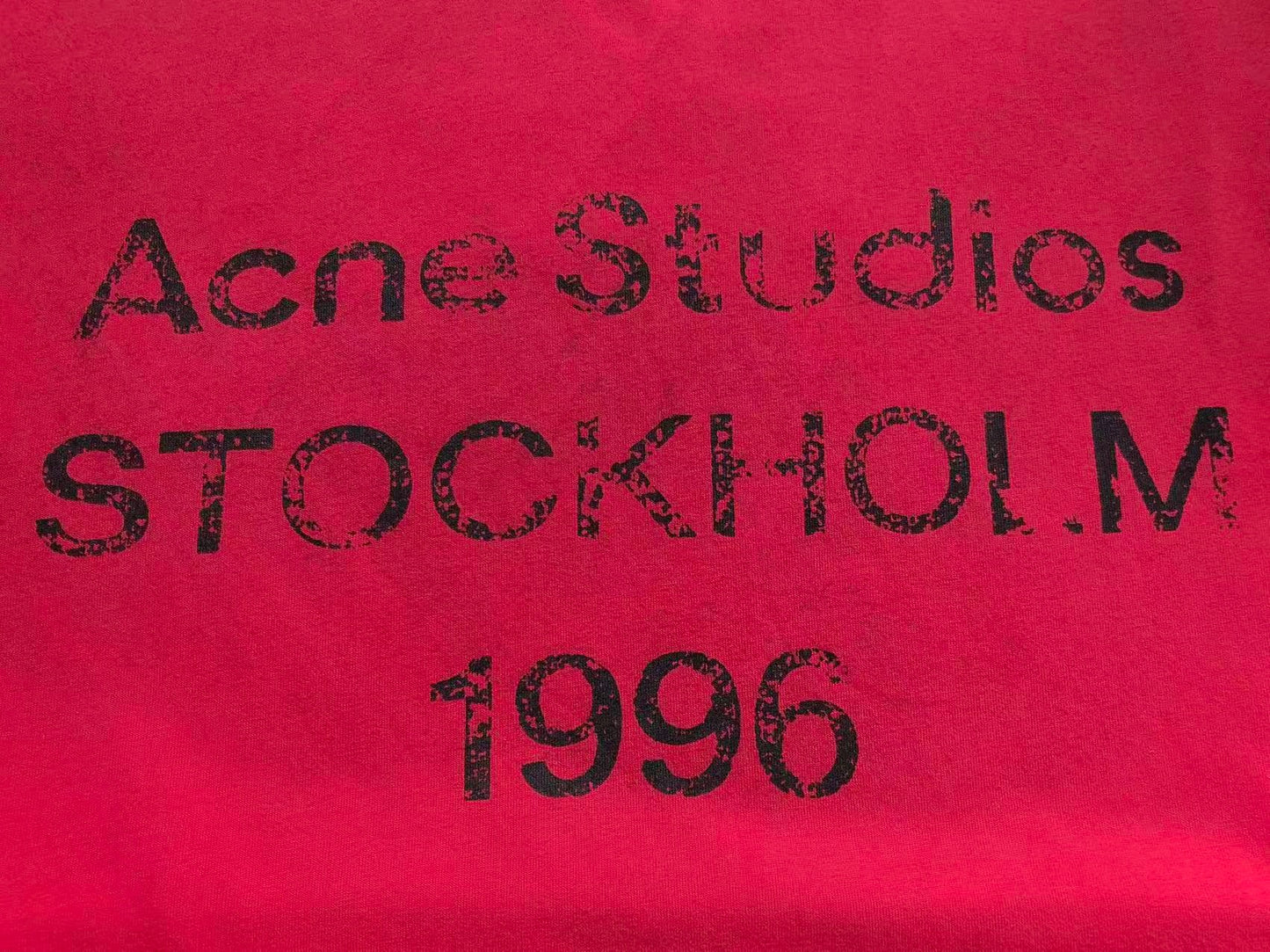 Camiseta Acne Studios Stockholm 1996 Vintage Logo