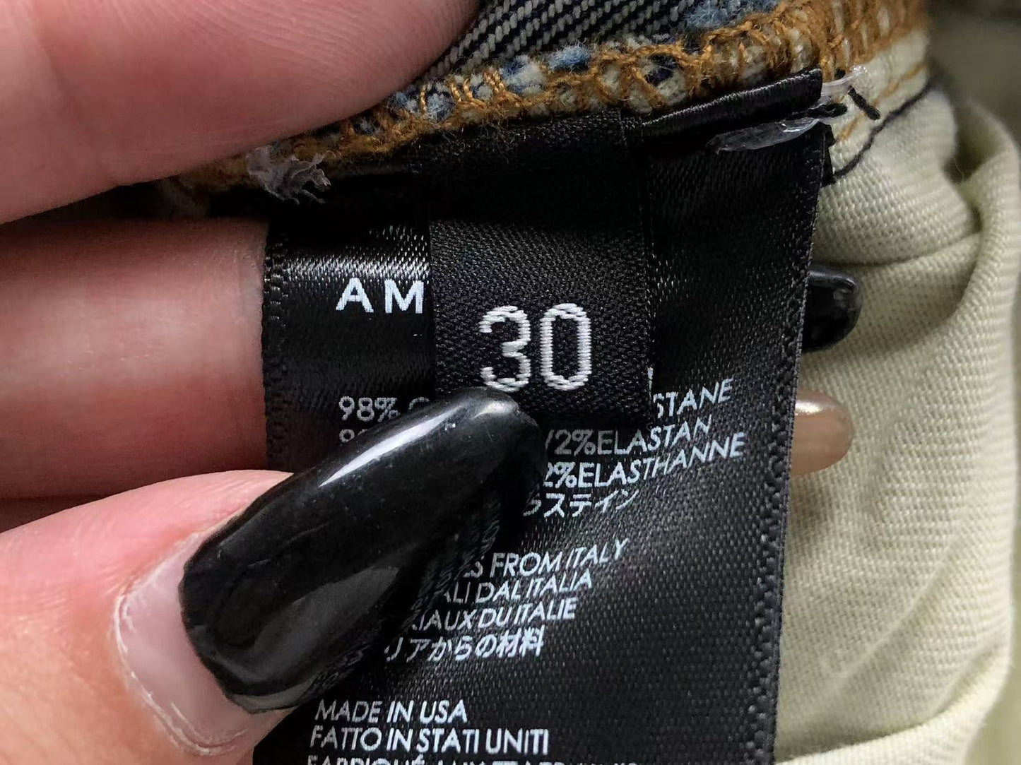 Bermuda Jeans AMIRI Distressed Monogram