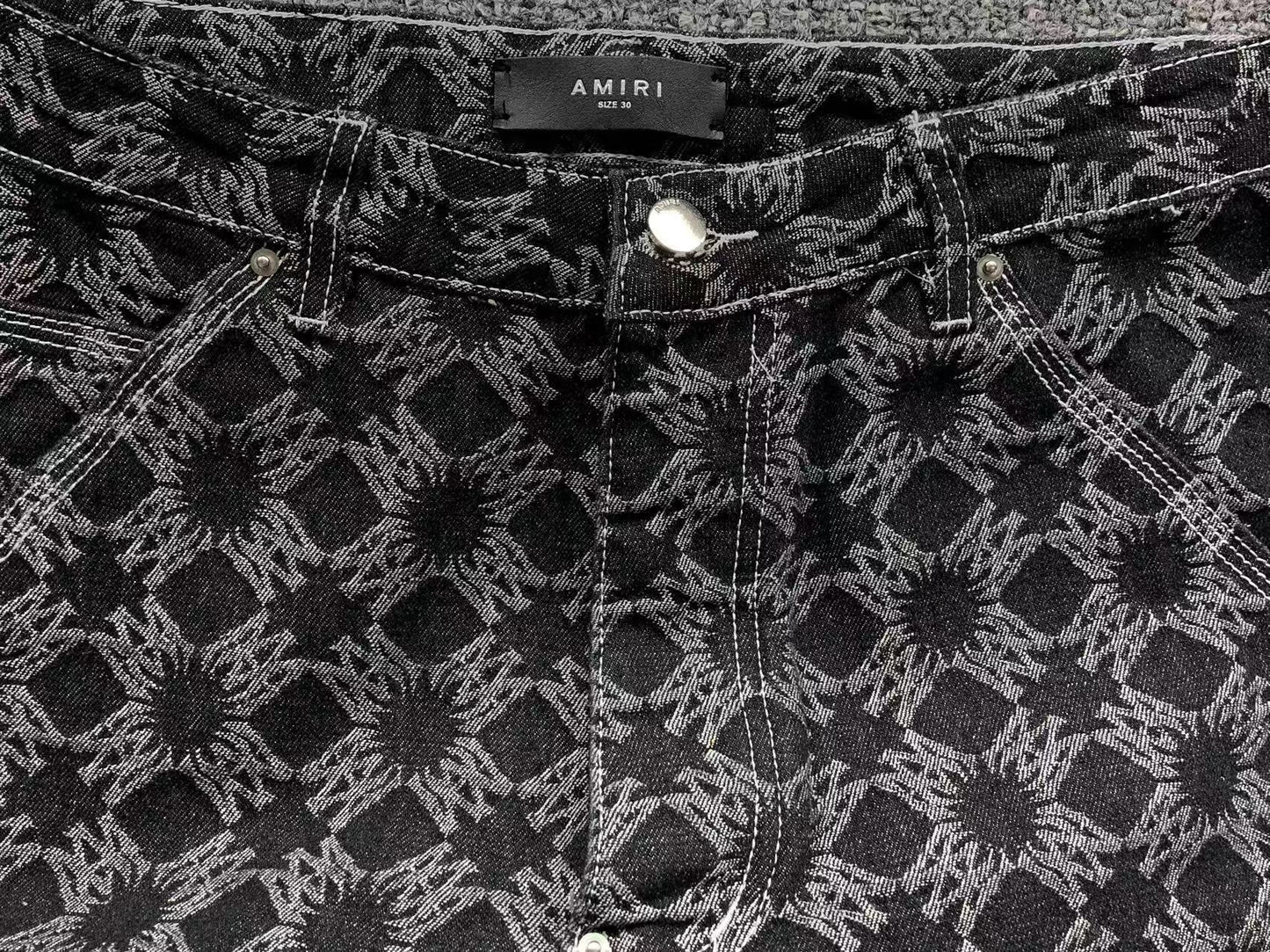 Calça AMIRI Monogram Cargo Denim