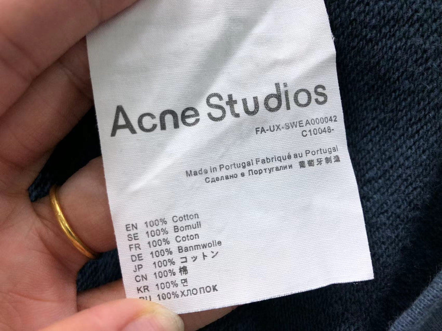 Moletom Acne Studios Scandinavian Zip