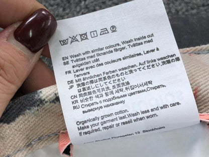 Calça Acne Studios Ink Wash Cargo Denim