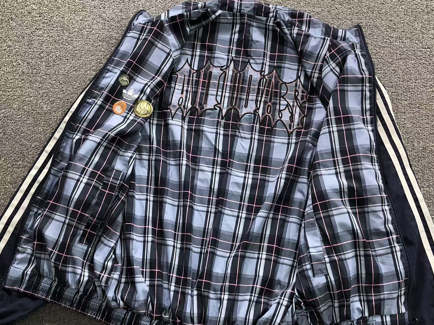 Jaqueta Adidas Reversible Plaid Track Jacket