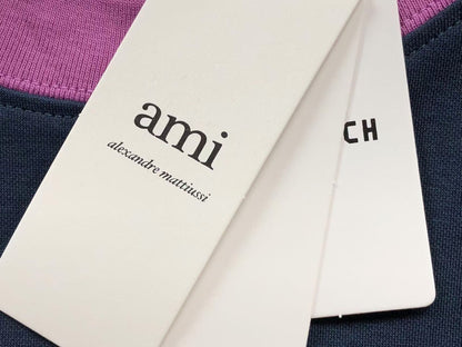 Camiseta AMI Paris Contrast Heart Ringer