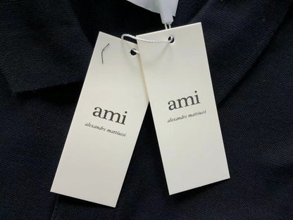 Camisa Polo AMI Paris Big Logo Patch