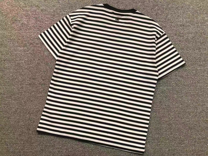 Camiseta AMI Paris Classic Heart Striped Tee
