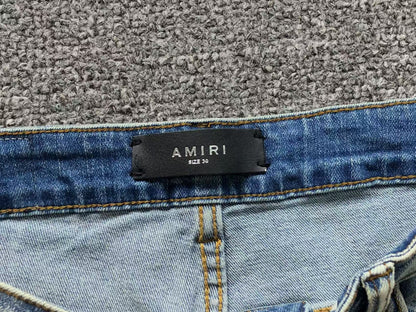 Calça AMIRI TR Ice Blue Distressed Denim
