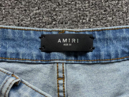 Calça AMIRI TR Monogram Ice Blue Denim