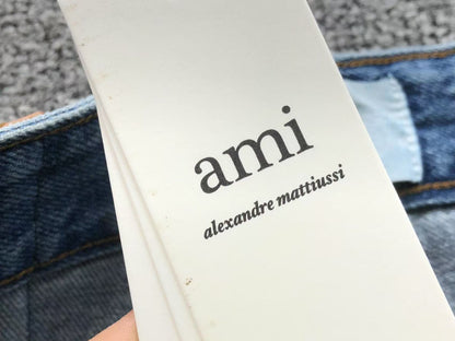Calça Jeans AMI Paris WideLeg Lavagem