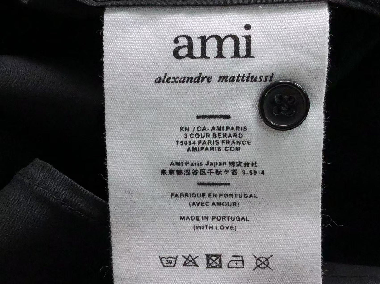 Camisa AMI Paris Heart Logo Pocket Shirt
