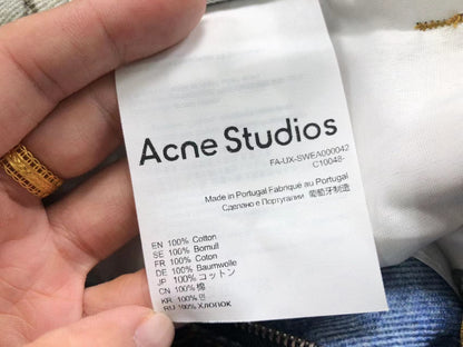 Calça Acne Studios Layered Flannel Denim