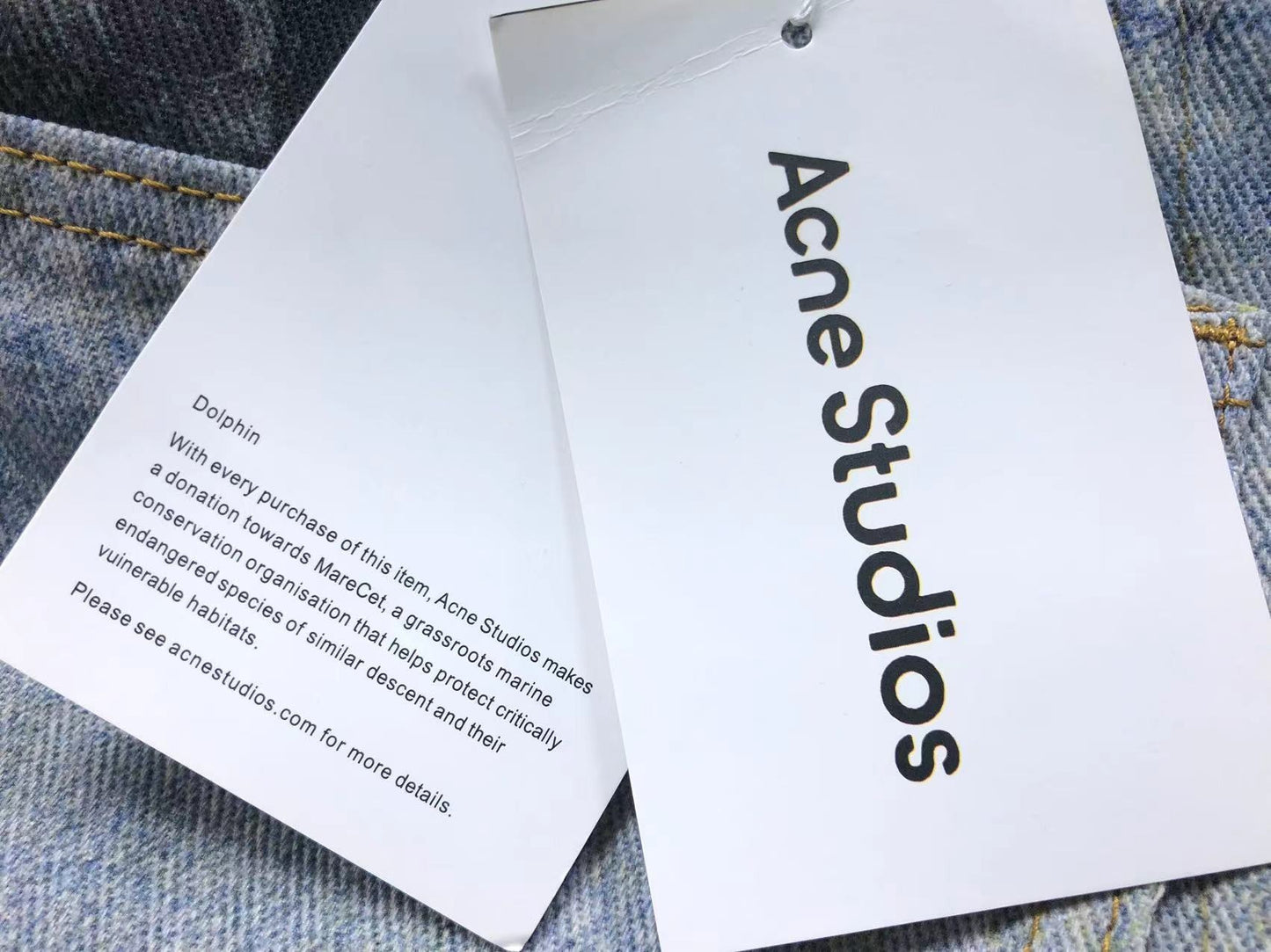 Calça Acne Studios Y2K Printed Denim
