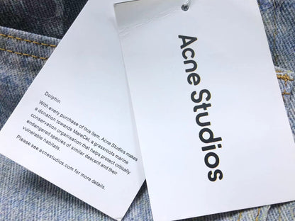 Calça Acne Studios Y2K Printed Denim