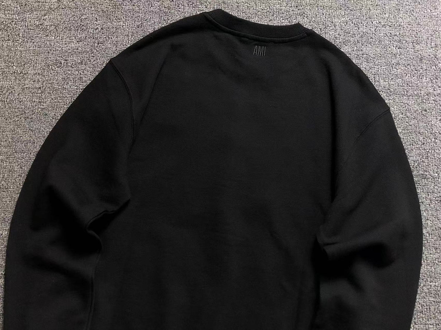 Moletom AMI Paris Logo Collegiate Crewneck