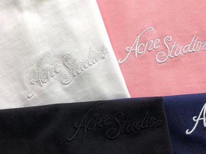 Camiseta Acne Studios Embroidered Script Logo