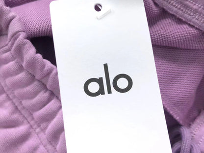 Calça elástica ALO moletom reta feminina