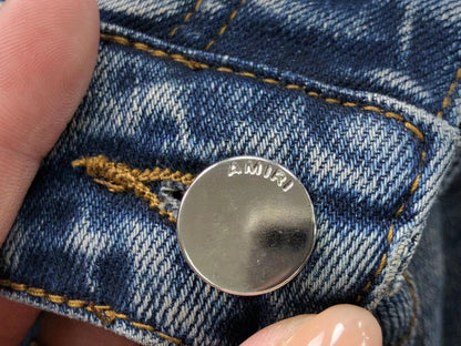 Calça AMIRI Vintage Logo Washed Denim