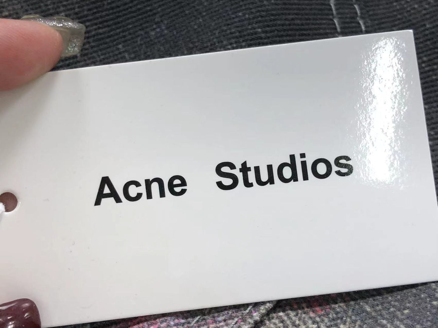 Calça Acne Studios Ink Wash Cargo Denim