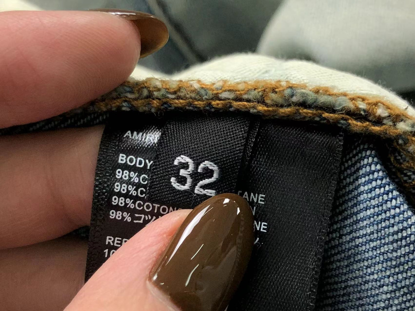 Calça AMIRI Destroyed Ice Wash