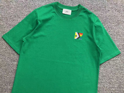 Camiseta AMI Paris Multicolor Heart Edition